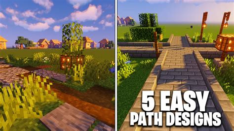 Five simple path designs .